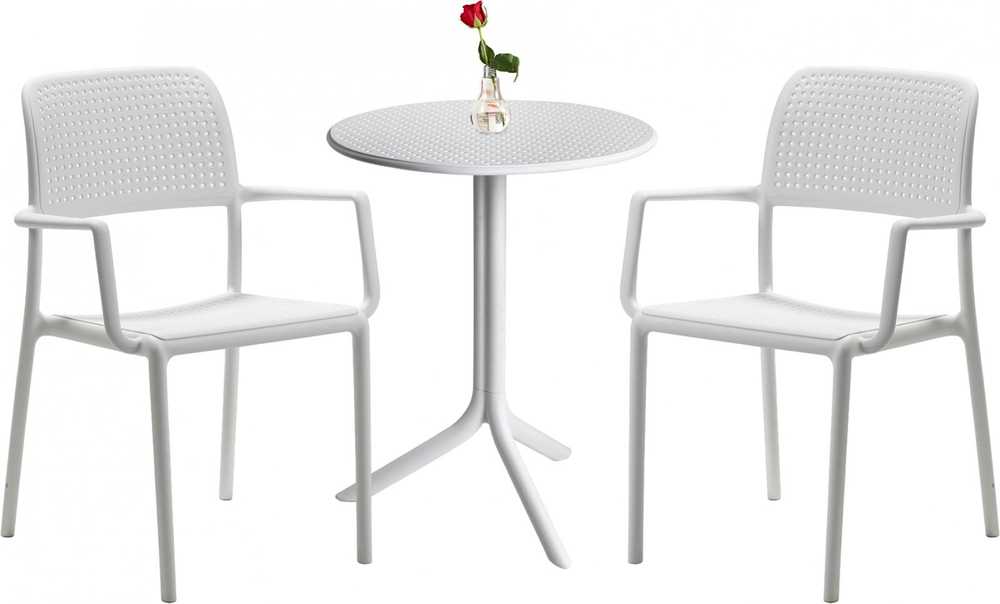 Комплект пластиковой мебели Nardi Step Bora, белый