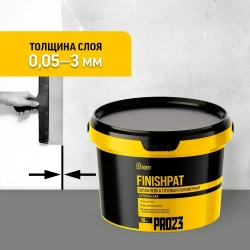 Шпаклевка готовая полимерная супербелая Finishpat Строефф PR023 18 кг