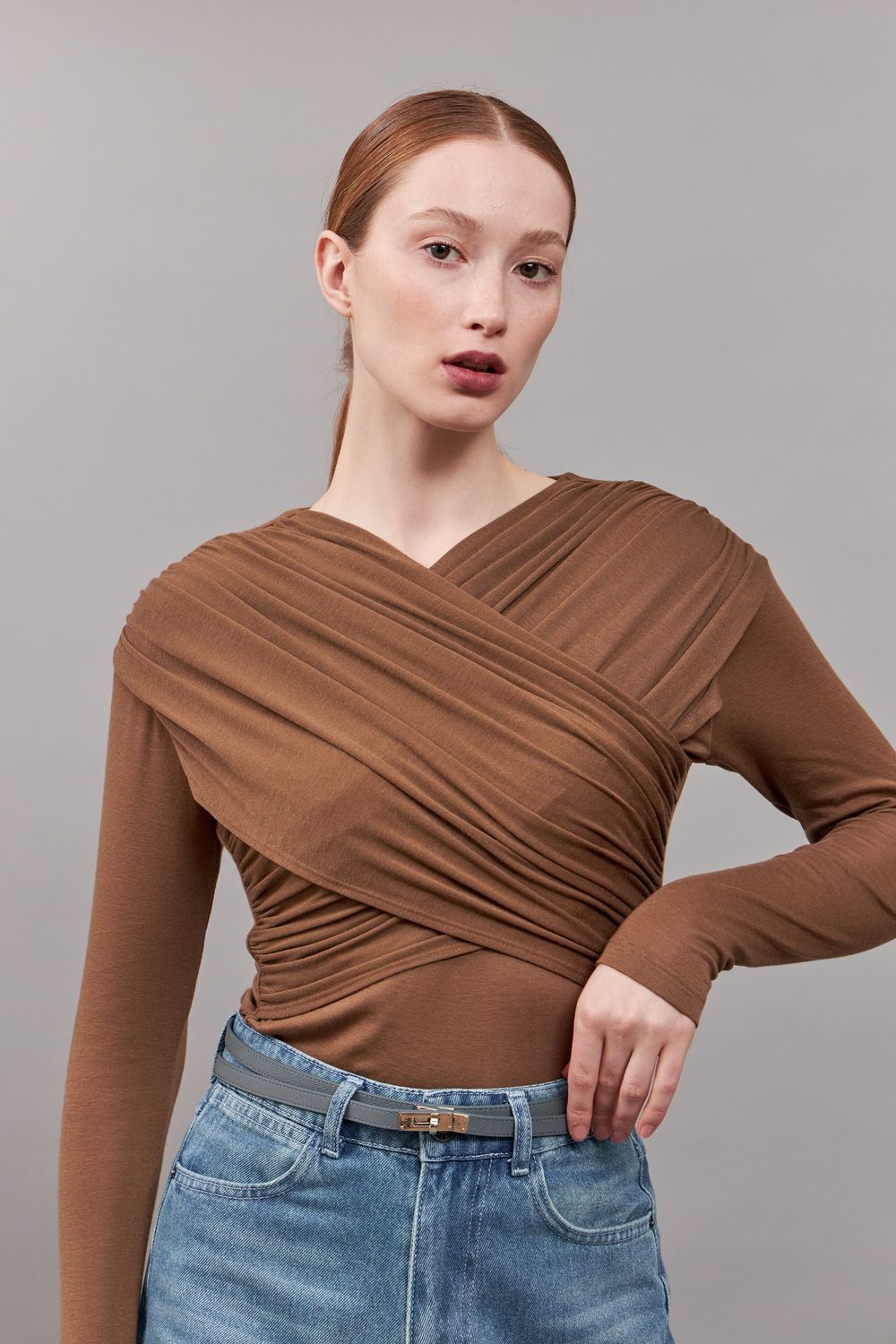 ТОНКИЙ РЕМЕНЬ В ДВА ОБОРОТА D.GREY