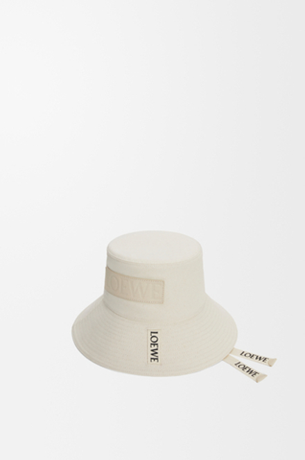 Loewe Шляпа из парусины, экрю