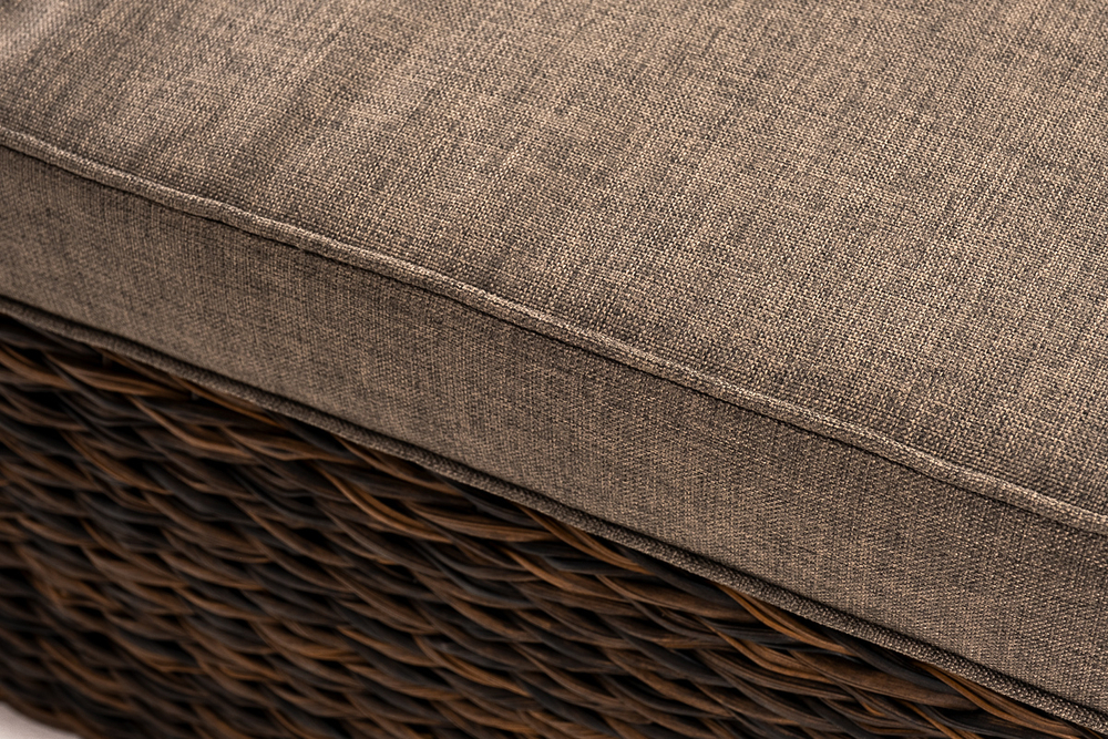 "Лунго" трансформирующаяся лаунж-зона из искусственного ротанга (гиацинт), цвет коричневый