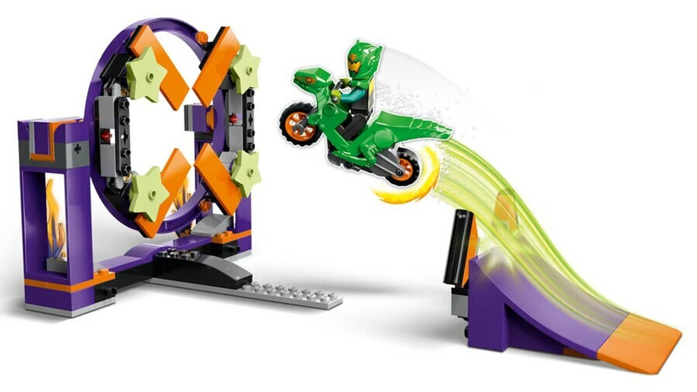 Конструктор LEGO City 60359 Испытание каскадеров с трамплином и кольцом