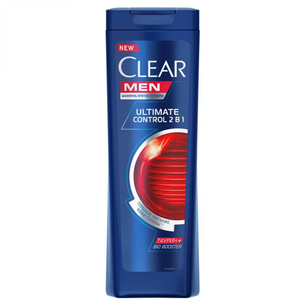 CLEAR Men Шампунь мужской против перхоти Ultimate Control 2в1 400 мл (10487)