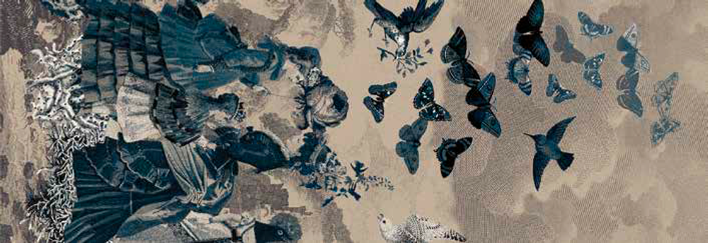 Ковровое покрытие Ege Papillons monochrom RF52952700 750 WT