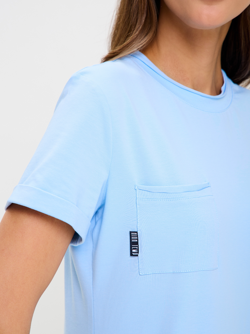 Домашнее платье из трикотажа с карманом