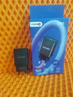 Зарядное устройство FUMIKO CH12 1USB 2.4А черное