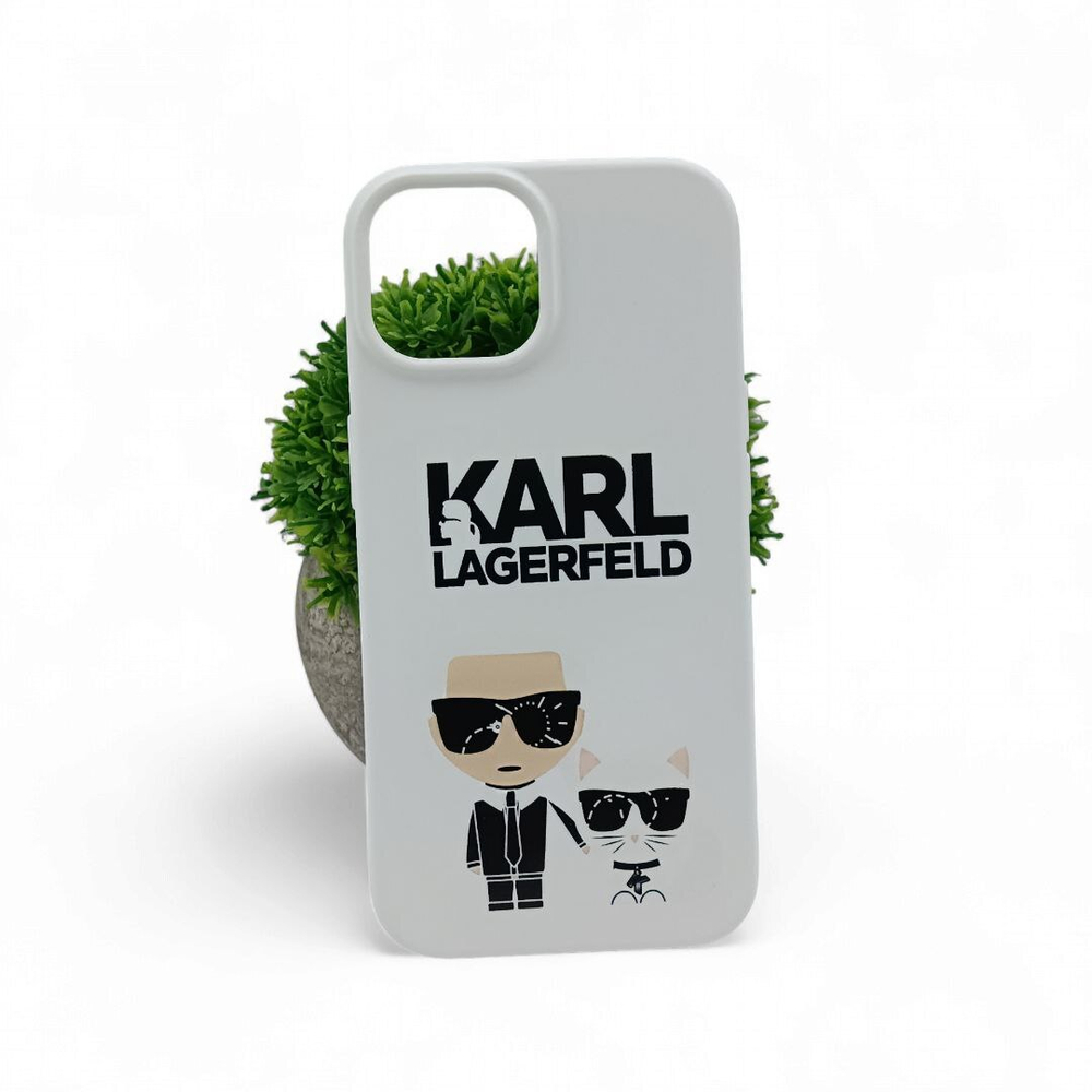 Silicone Case Karl Lagerfeld для iPhone 15 Pro Max