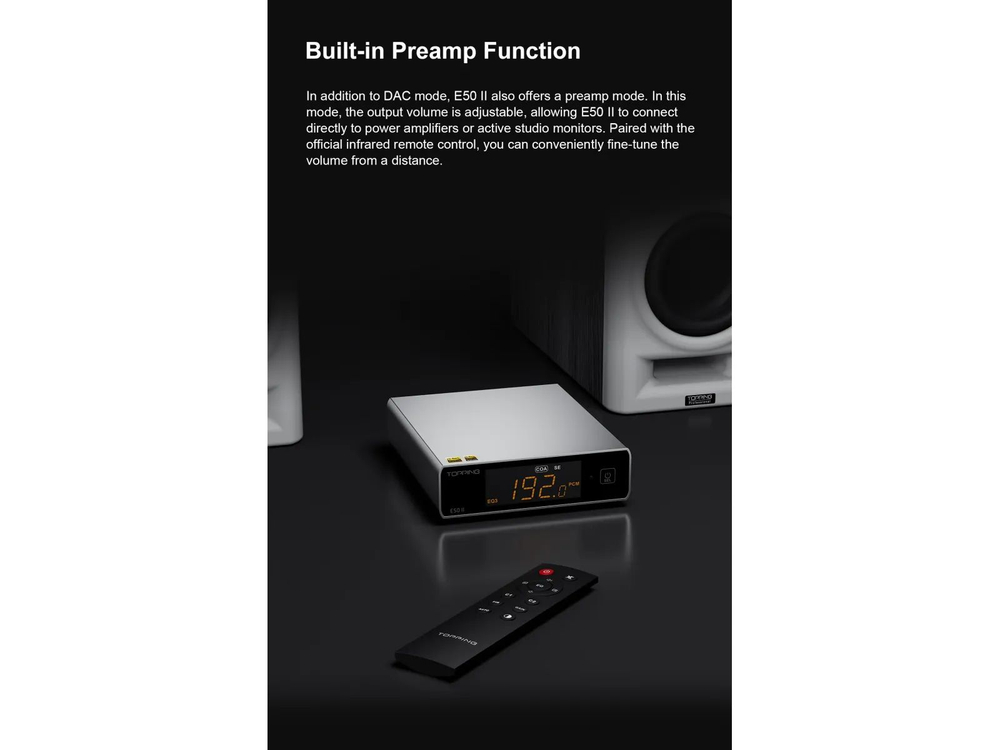 Цифро-аналоговый преобразователь Topping E50 II Black