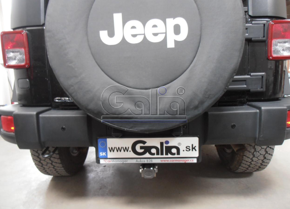 Фаркоп оцинкованный Galia J008С для Jeep Wrangler JK 2007-(паспорт и сертификат в комплекте)(без электрики)