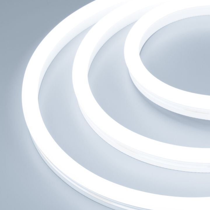 Светодиодная лента герметичная WAVE-SIDE-A120-12x25mm 230V White6000 (12 W/m, IP67, 50m, wire x2) Arlight 051935