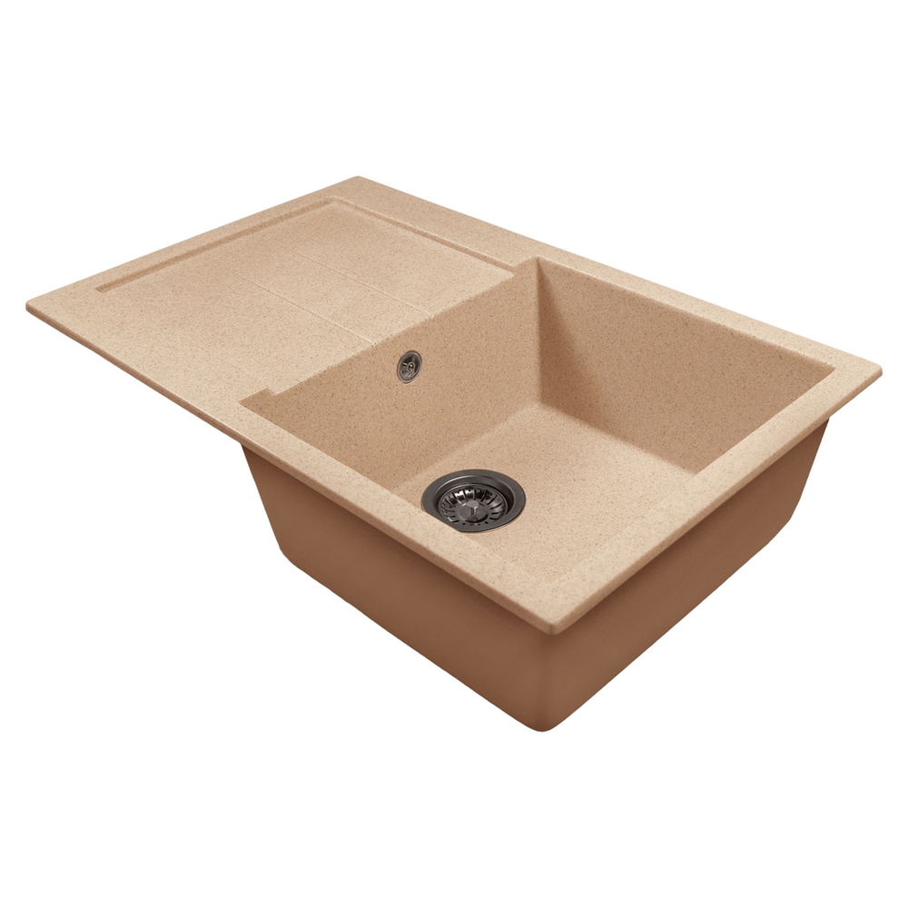 Мойка ML-GMS107 СТАНДАРТ с крылом, песочный (302), 770*493*190мм