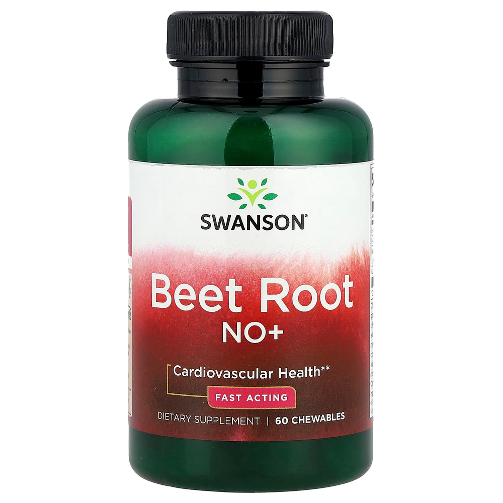 Swanson, Beet Root NO+, 60 Chewables