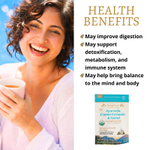 DelighTeas, Ayurvedic Cumin, Coriander & Fennel, травяной чай для выведения токсинов, без кофеина, 30 роскошных чайных пакетиков Pyramid, 120 г (4,2 унции)