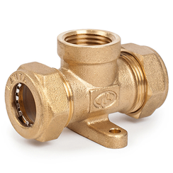 Тройник Lavita обжим ВР 20*3/4*20 гофротруба 34522