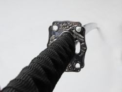 Armas Del Mundo Меч самурайский. Ножны черные, цуба серебро