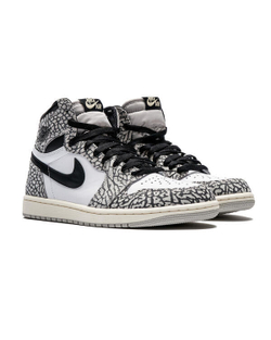 Кроссовки  AIR JORDAN 1 RETRO HIGH OG  (TECH GREY/MUSLIN-BLACK-WHITE GRIS TECHNOIR MOUSSELINE)