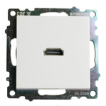 Розетка HDMI 2.1, Type A (механизм), STEKKER GLS00-7118-01, серия Катрин, белый 50058