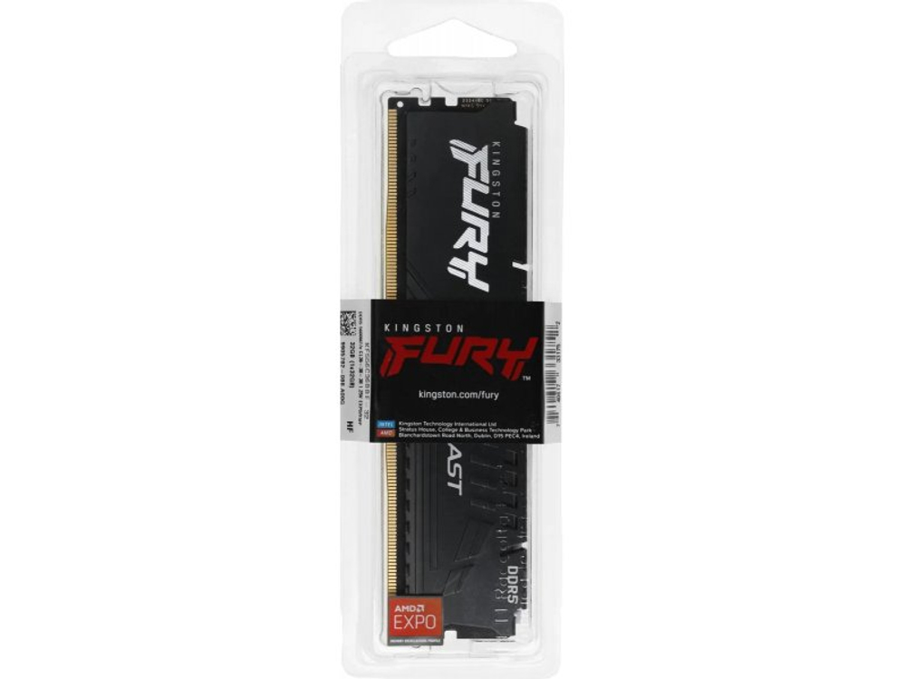 Оперативная память Kingston Fury KF556C36BBE-32, DDR5 1х 32ГБ 5600 МГц, DIMM, RTL