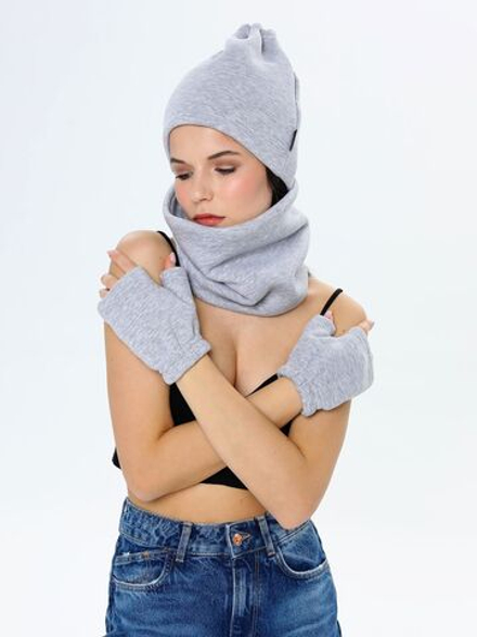 Митенки женские из футера с начесом