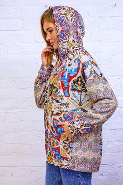 Худи "Загадочная Персия", по мотивам традиционного персидского ковра ручной работы