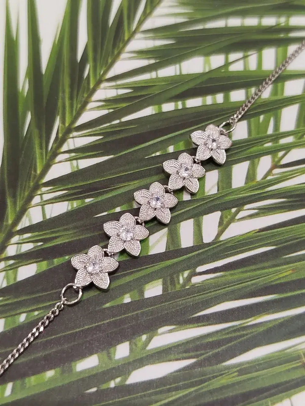 Браслет на руку серебряный