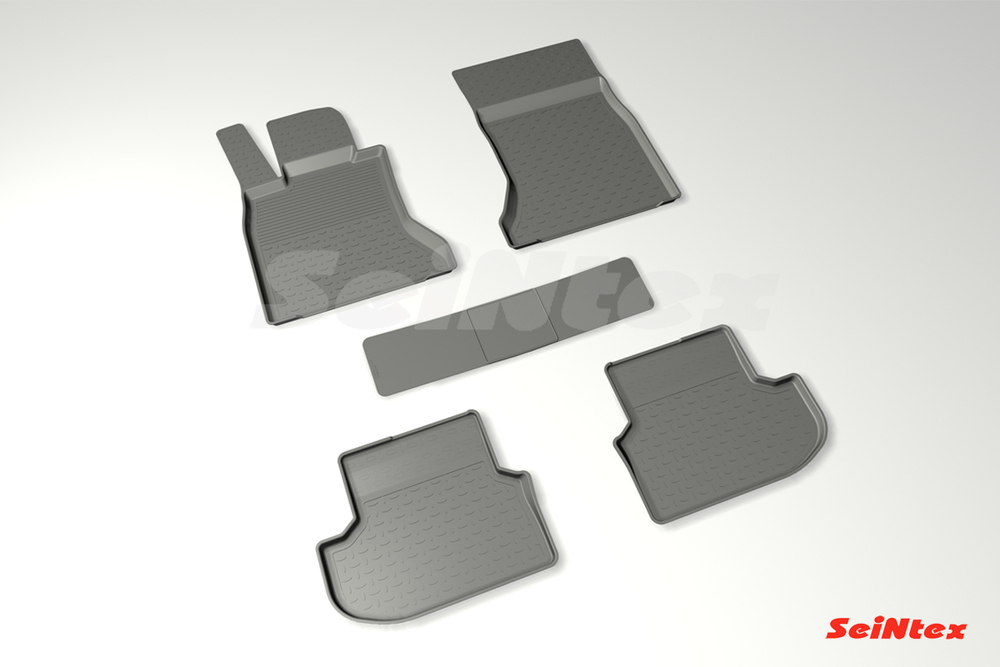 Резиновые коврики с высоким бортом для BMW 5 Ser F-10 2013-2016, Seintex.88278