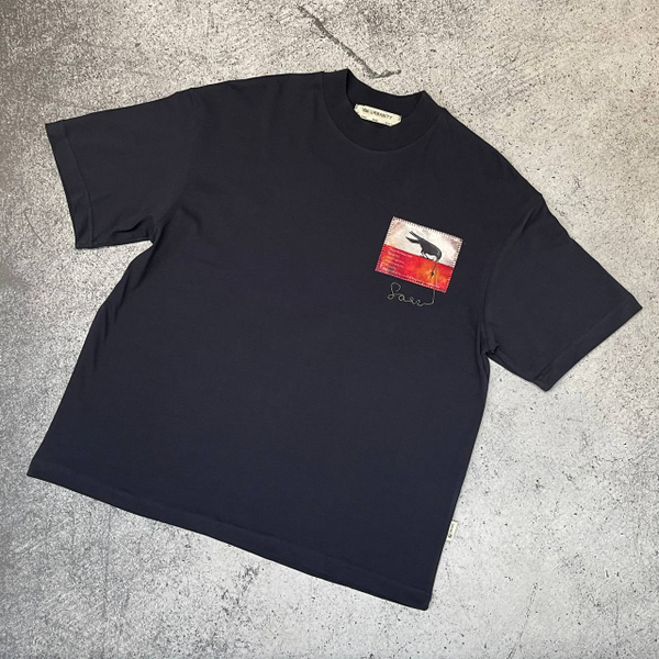 Футболка Saw logo bird navy