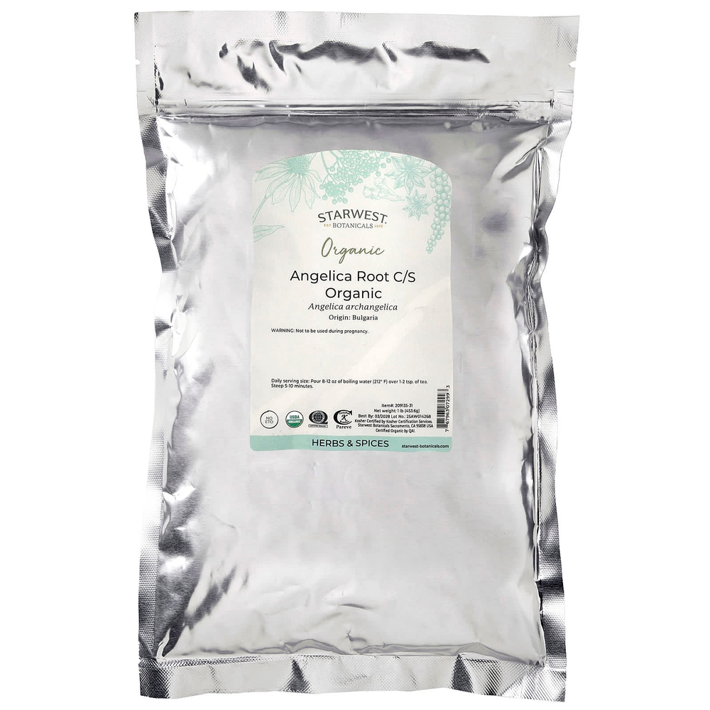 Starwest Botanicals, органический корень дудника, измельченный, 453,6 г (1 фунт)