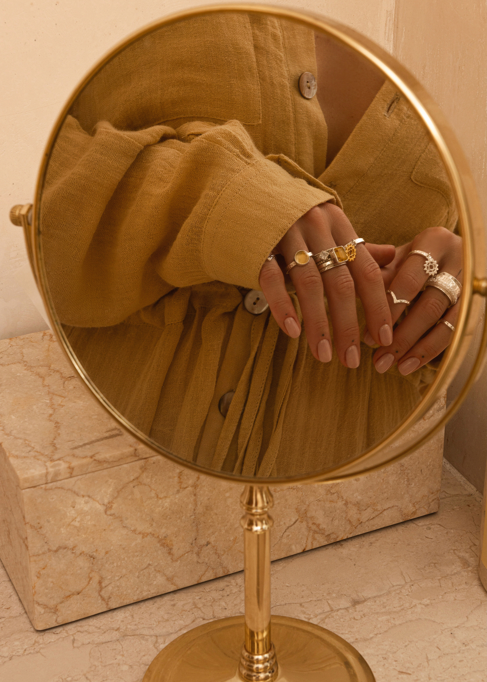 Кольцо «Моно» с цитрином