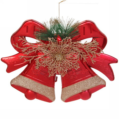 Украшение новогоднее «Колокольчики волшебные» 35*27 см, Красный