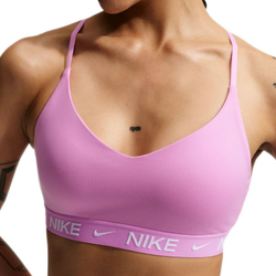 Теннисный бюстгальтер Nike Indy Light Support Padded Adjustable Sports - light magenta/white
