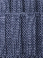 Шапка детская зимняя вязаная с помпоном