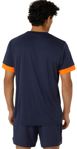 Мужская теннисная футболка Asics Court Short Sleeve - небесный