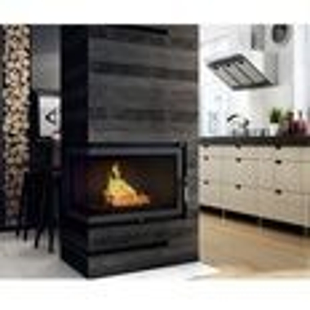 Каминная топка Kratki Maja/L/BS (угловое стекло слева) чугун