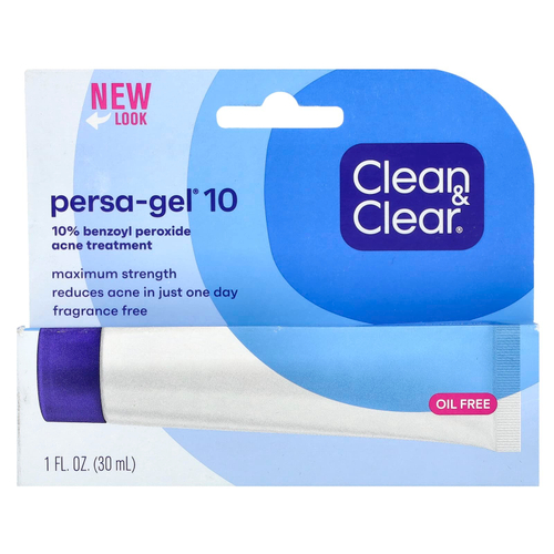 Clean & Clear, Persa-Gel 10, максимальная сила, 1 унц. (28 г)