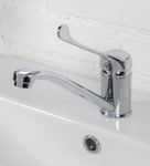 Смеситель локтевой для раковины или столешницы латунь NOFER 07200.B глянцевый