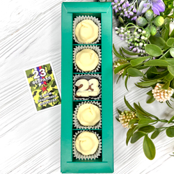 Шоколадный набор "23 февраля: пельмени": 5 конфет ручной работы
