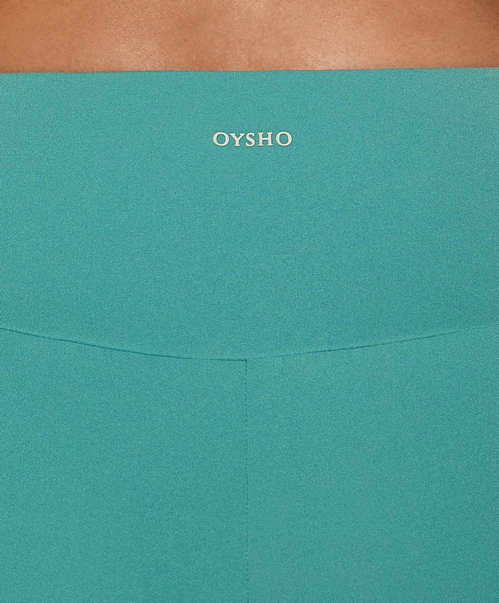 OYSHO Велосипедки Comfortlux с высокой посадкой длиной 10 см, бирюзовый