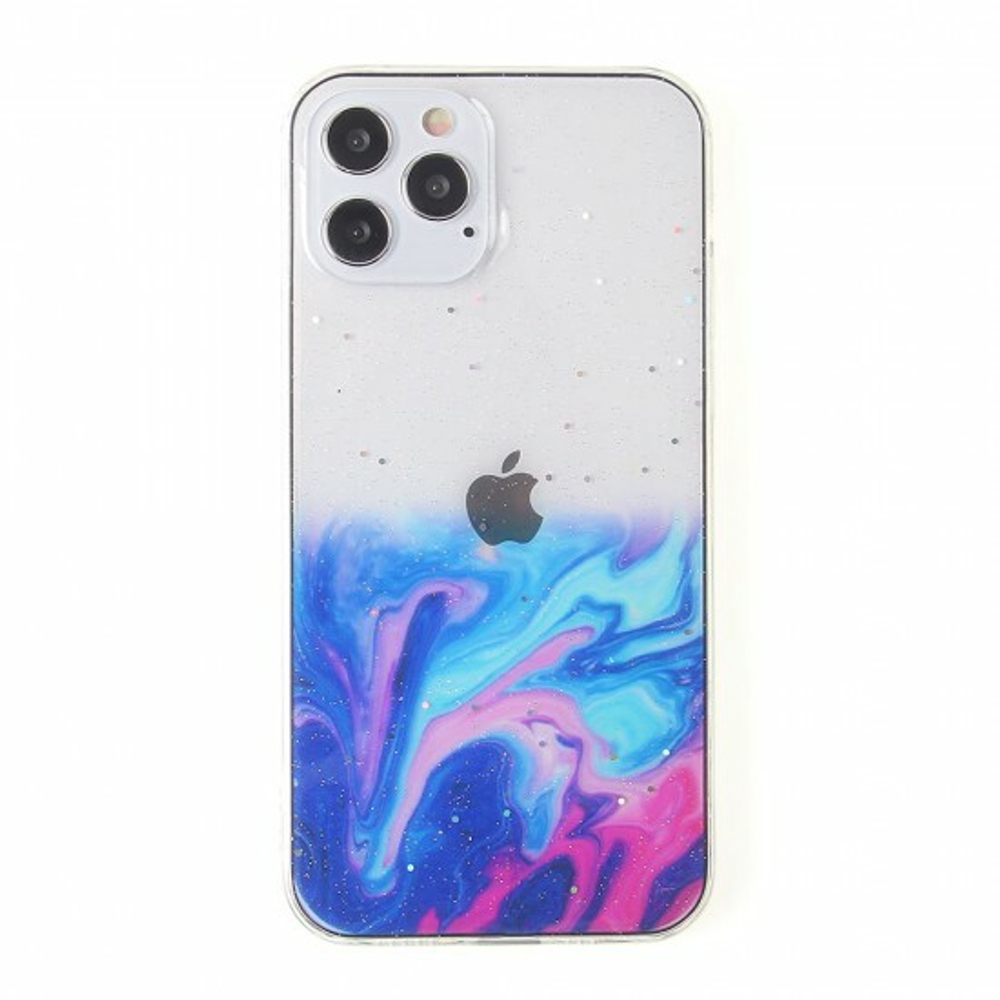 Силиконовый чехол Акварель для iPhone 12, 011852