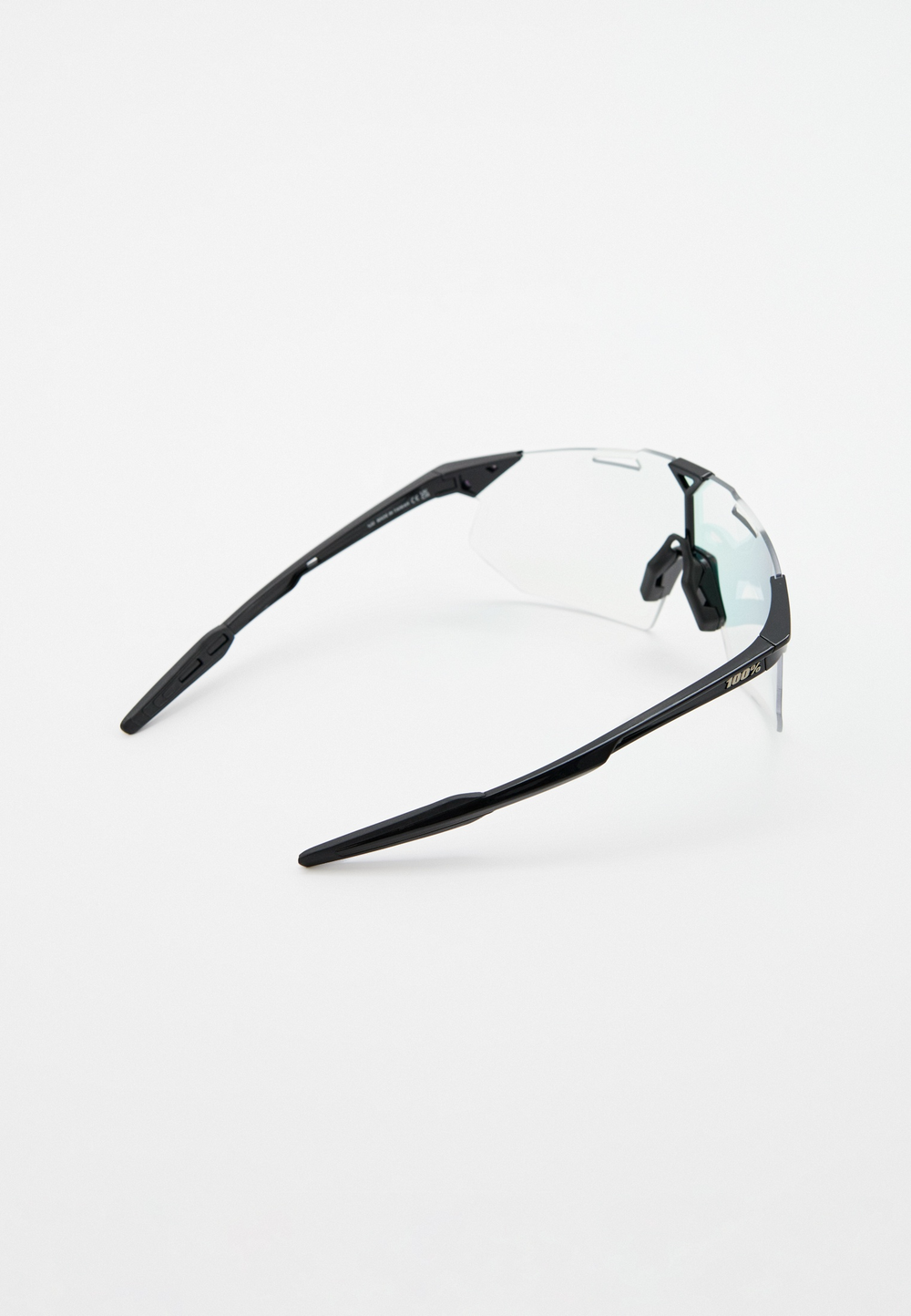 Спортивные очки 100% HYPERCRAFT SQ Gloss Black - Purple Flash Mirror Photochromic Lens