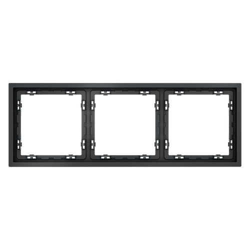 Рамка пластиковая VOLTUM S70 на 3 поста, (графит)
