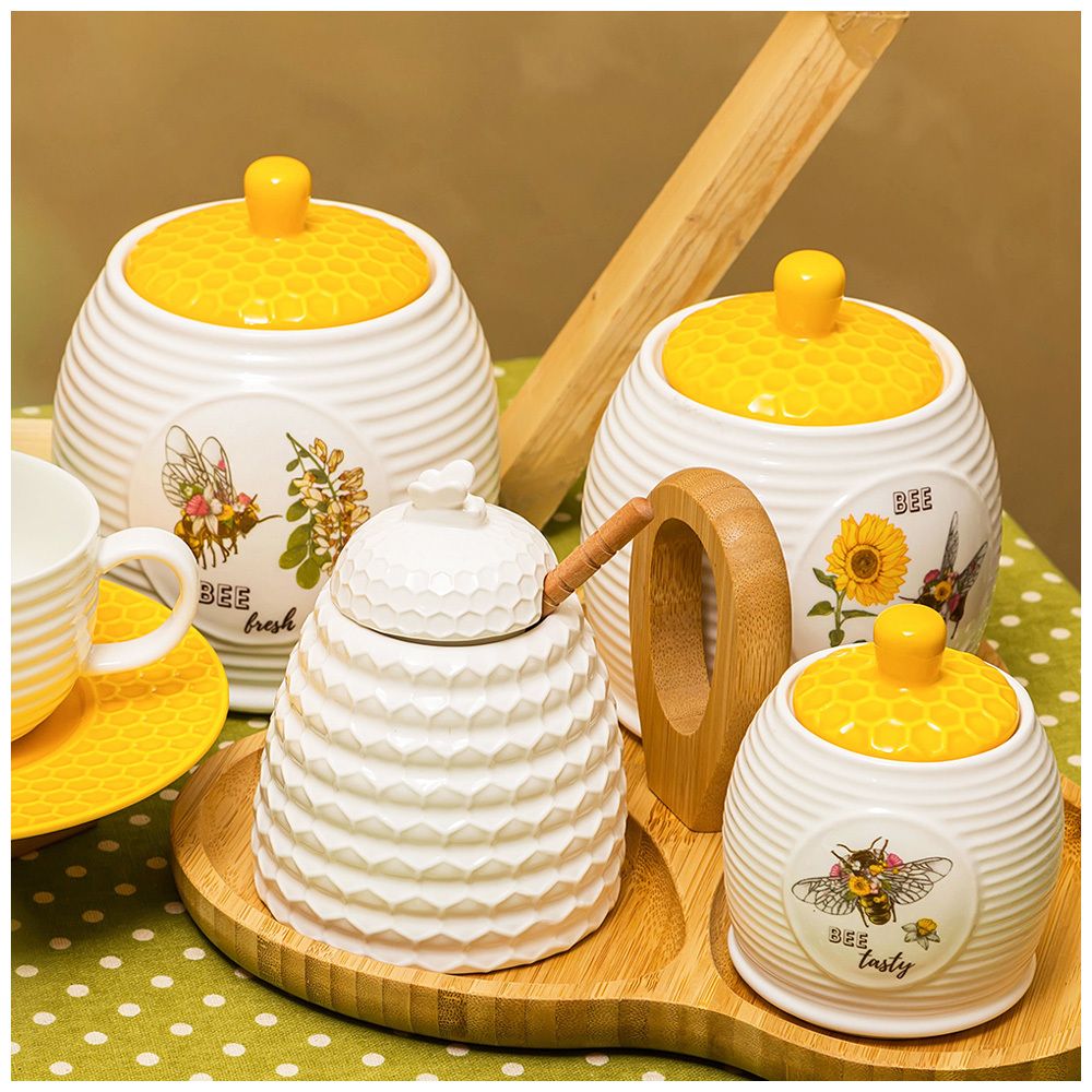 БАНКА С КРЫШКОЙ LEFARD "HONEY BEE" 13*12 СМ 750 МЛ (КОР=24ШТ.)