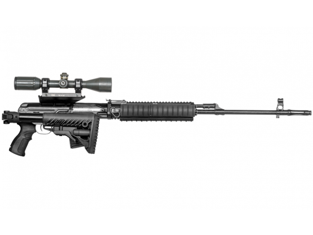 Телескопический складной приклад с амортизатором на Тигр/СВД/TG3 GL-CORE, FAB Defense