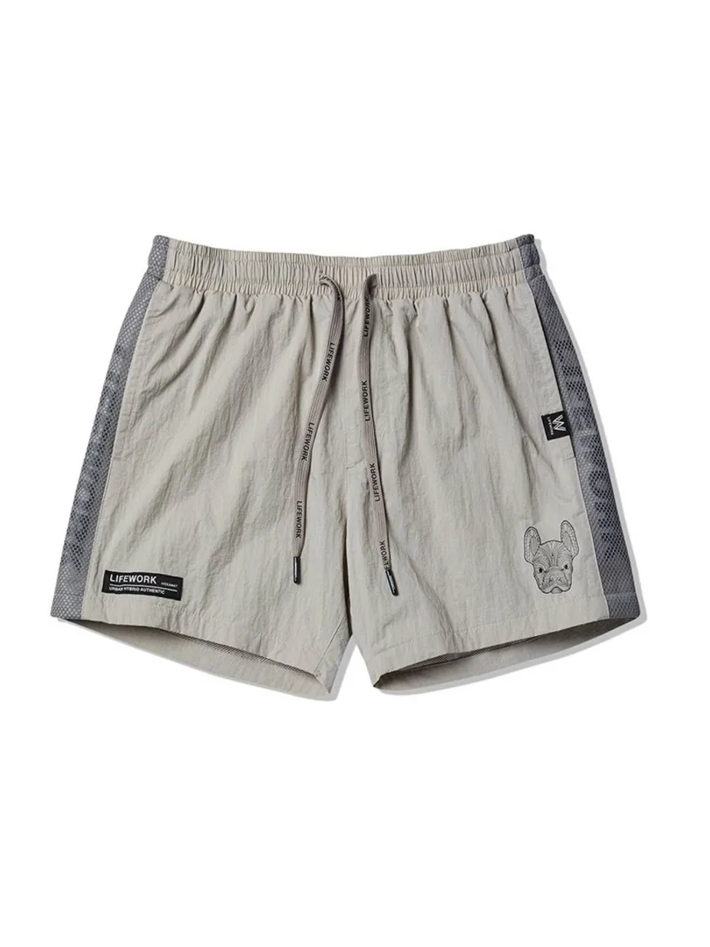 Шорты нейлоновые с сетчатыми полосками