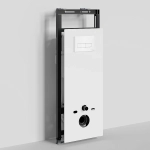 Инсталляция для унитаза WasserKraft Salm 27TLT.010.ME.WH.WH03 белая панель/кнопка белая глянцевая