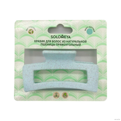 Solomeya Straw Claw Hair Clip Rectangl крабик прямоугольный для волос из натуральной пшеницы