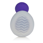 Массажер фиолетового цвета со съемной насадкой для заморозки Posh Silicone Wave (Цвет: фиолетовый)