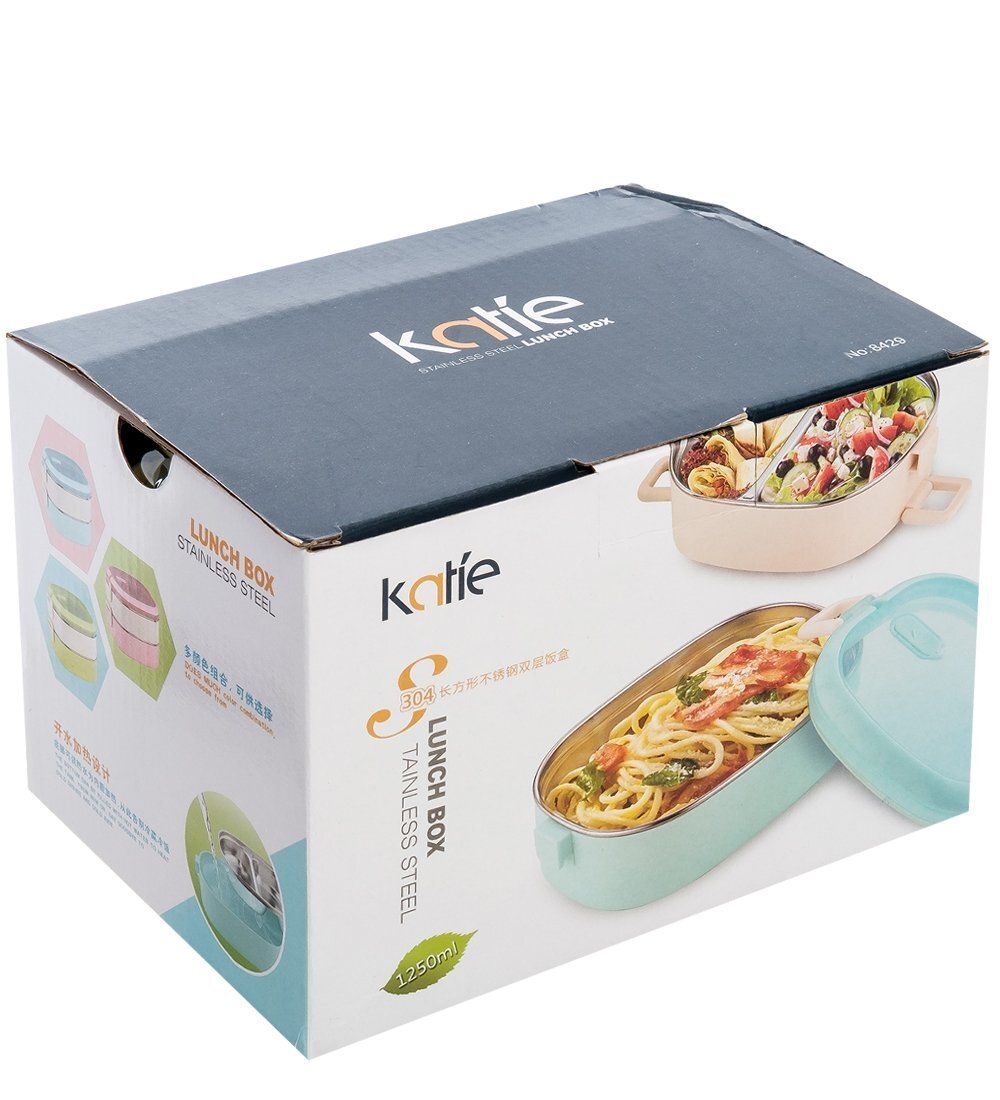 GAEM Home HM-01/10-B Ланч-бокс двойной 1250 мл с ложкой