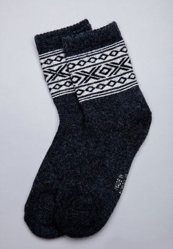 Носки из  монгольской шерсти Черные