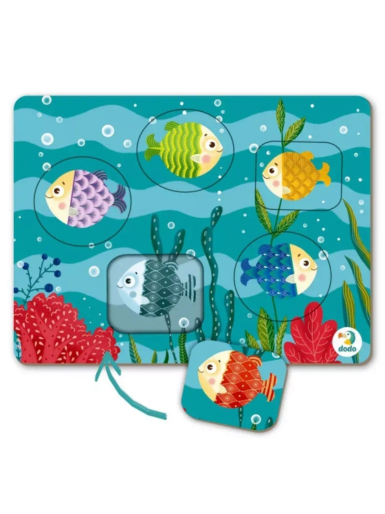 Пазл-сортер 5 элементов Рыбки 300287